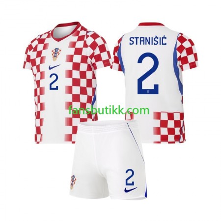 Fotballdrakt Kroatia Josip Stanisic 2 World Cup Barn Hjemmetrøye 2026 Kortermet